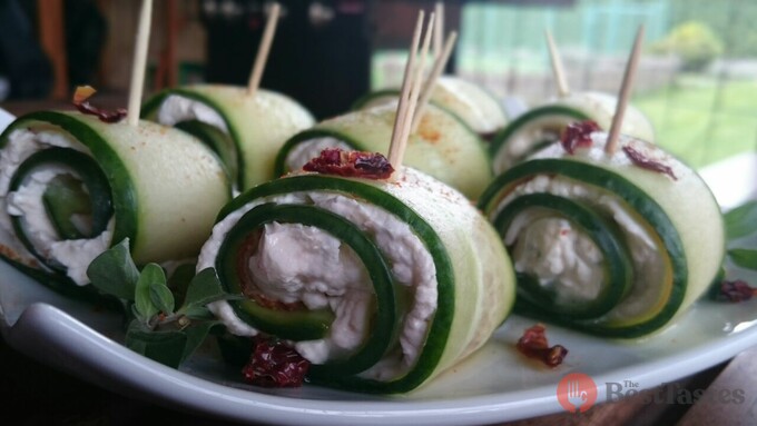 Recipe Cucumber roll filled with tuna spread