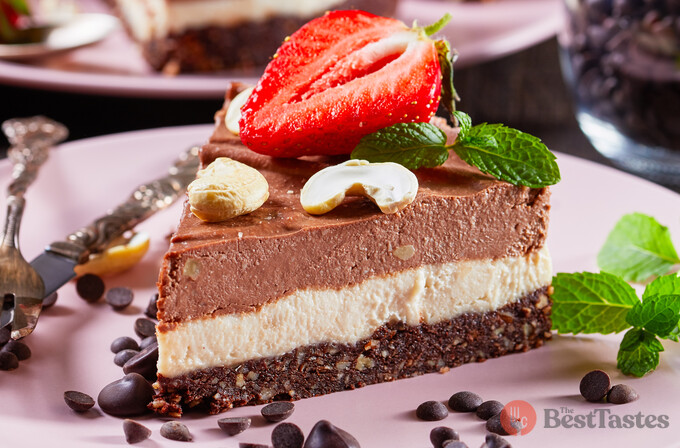 Recipe Healthy low-calorie triple chocolate cheesecake