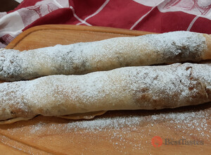 Cheap recipe for apple strudel - the best apple strudel without using puff pastry