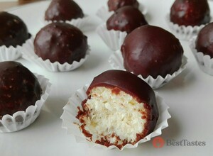 Recipe Perfect coconut bounty chocolate balls