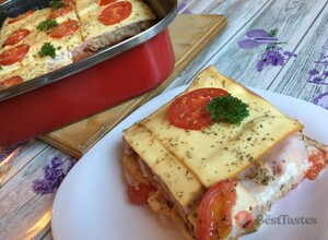 Recipe Baked pizza toasts with easy and quick preparation