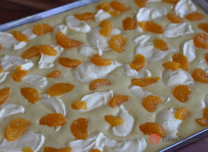 Recipe Bun cake with mascarpone and tangerines