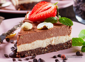 Recipe Healthy low-calorie triple chocolate cheesecake