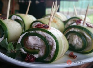 Recipe Cucumber roll filled with tuna spread