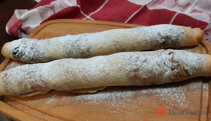 Cheap recipe for apple strudel - the best apple strudel without using puff pastry