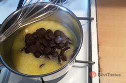 Chocolate pound cake with walnuts - photo recipe, step 3