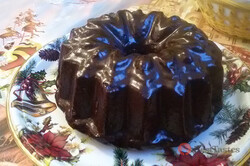 Chocolate pound cake with walnuts - photo recipe, step 12