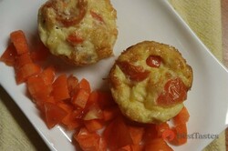 Recipe preparation Egg muffins filled with vegetables, step 1