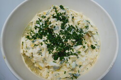 Recipe preparation Egg spread with wild garlic, step 7