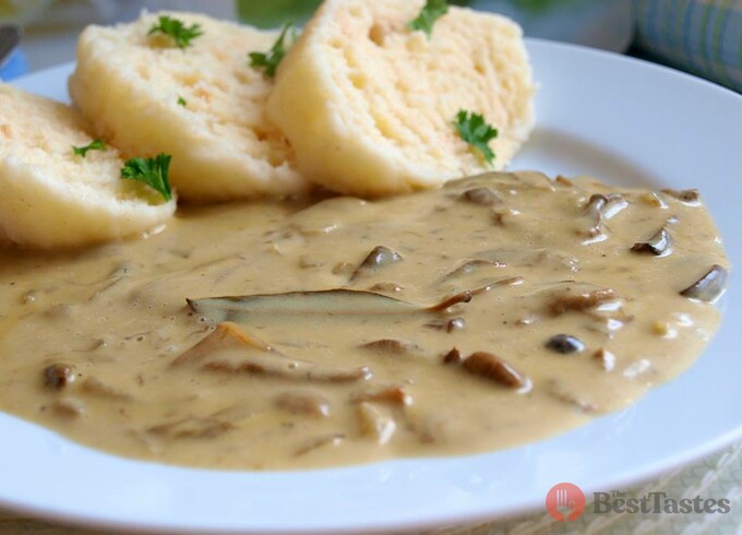 Recipe Mushroom sauce with potatoes