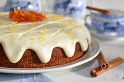 Recipe preparation Healthier type of a dessert - Carrot cake with lemon glaze, step 16