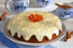 Recipe preparation Healthier type of a dessert - Carrot cake with lemon glaze, step 19