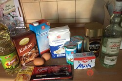 Recipe preparation Fantastic Nescafe cake with creamy chocolate mousse, step 1