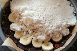 Recipe preparation Fitness coconut cake with bananas - photo instructions, step 10