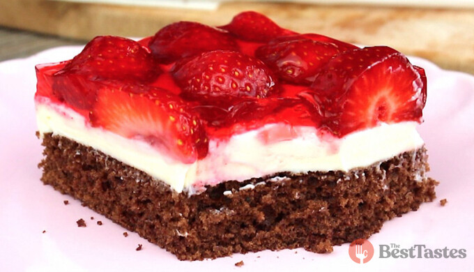 Recipe Mascarpone slices with strawberries