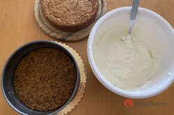 Recipe preparation Easter cake - carrot sponge cake and mascarpone cream, step 3