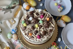 Recipe preparation Easter cake - carrot sponge cake and mascarpone cream, step 4