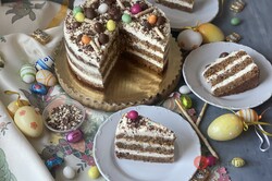 Recipe preparation Easter cake - carrot sponge cake and mascarpone cream, step 6