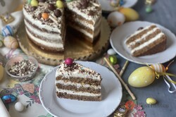 Recipe preparation Easter cake - carrot sponge cake and mascarpone cream, step 7