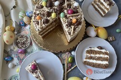 Recipe preparation Easter cake - carrot sponge cake and mascarpone cream, step 9