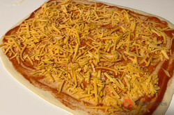 Recipe preparation Crooked pizza - even a beginner can handle it. The best savory pastry you can make for a party., step 2