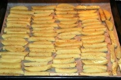 Recipe preparation Crispy fries with no oil, step 5