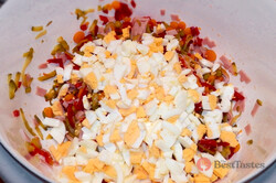 Recipe preparation Egg jello salad - step by step, step 5