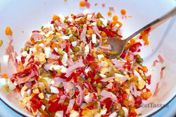 Recipe preparation Egg jello salad - step by step, step 6