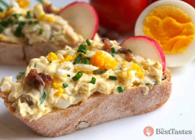 Recipe Egg spread with anchovies and capers