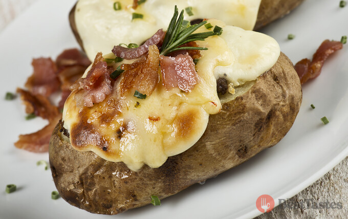 Recipe Stuff the potatoes with the bacon mixture and you'll be dreaming about this meal.