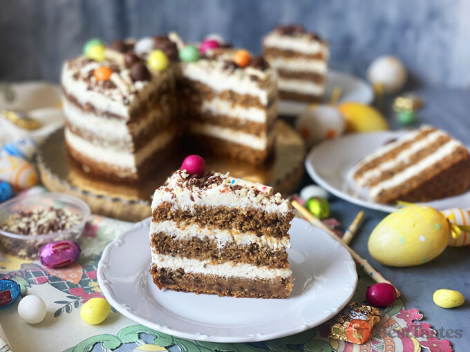 Recipe Easter cake - carrot sponge cake and mascarpone cream