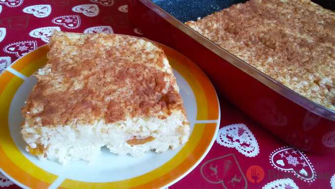 Recipe Rice pudding with apricots and cottage cheese