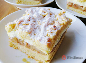Recipe Apple tornado - a fantastic grated apple cake with pudding